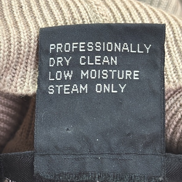 Andrea Jovine Ribbed Pure Wool Maxi Long-sleeved Stretch Turtleneck Dress Medium - Picture 5 of 5